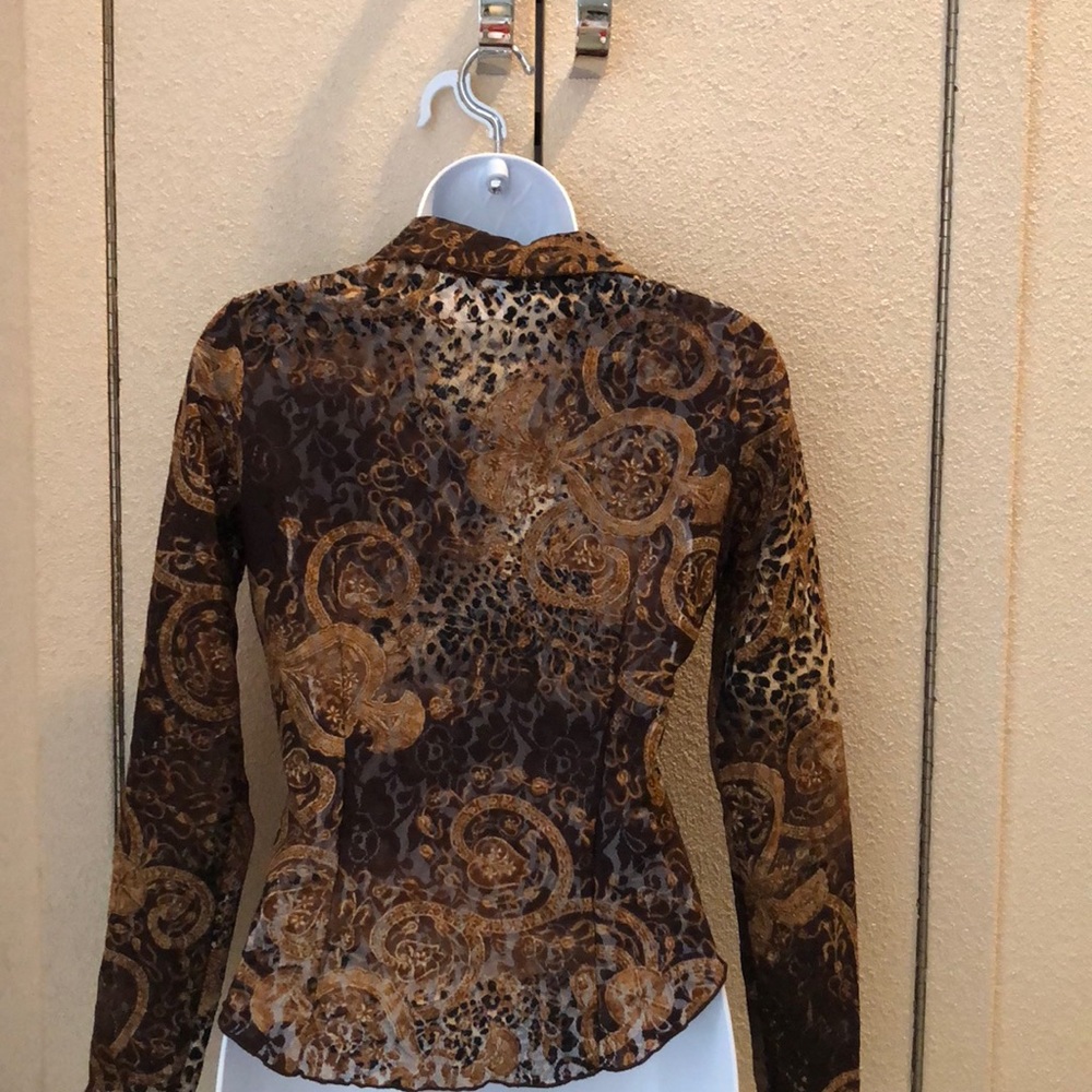 KAREN KANE Lifestyle Petites Button Down. Size P - Picture 3 of 3